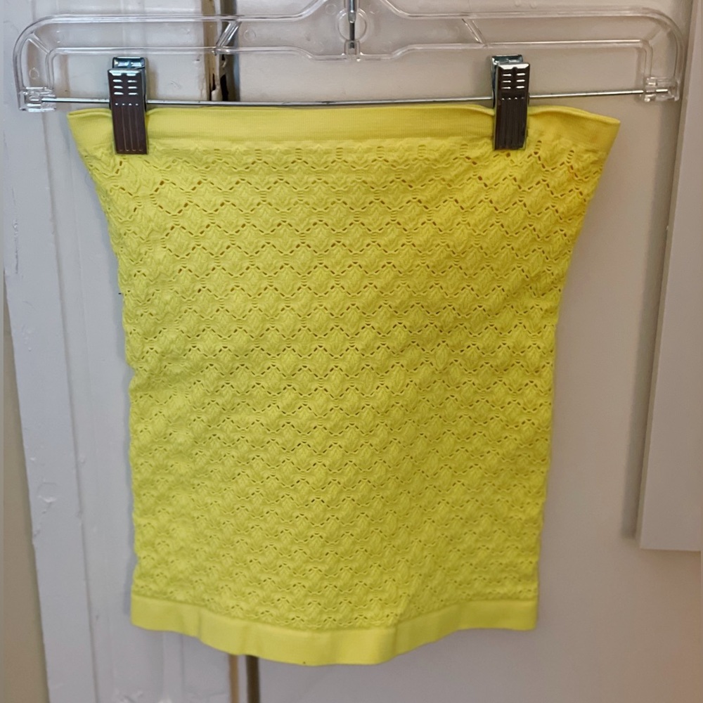 FREE PEOPLE NEON STRAPLESS TOP!